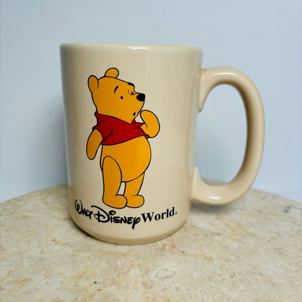 RARE Winnie the Pooh Coffee Mug Walt Disney World‎ Disneyland Original Tag